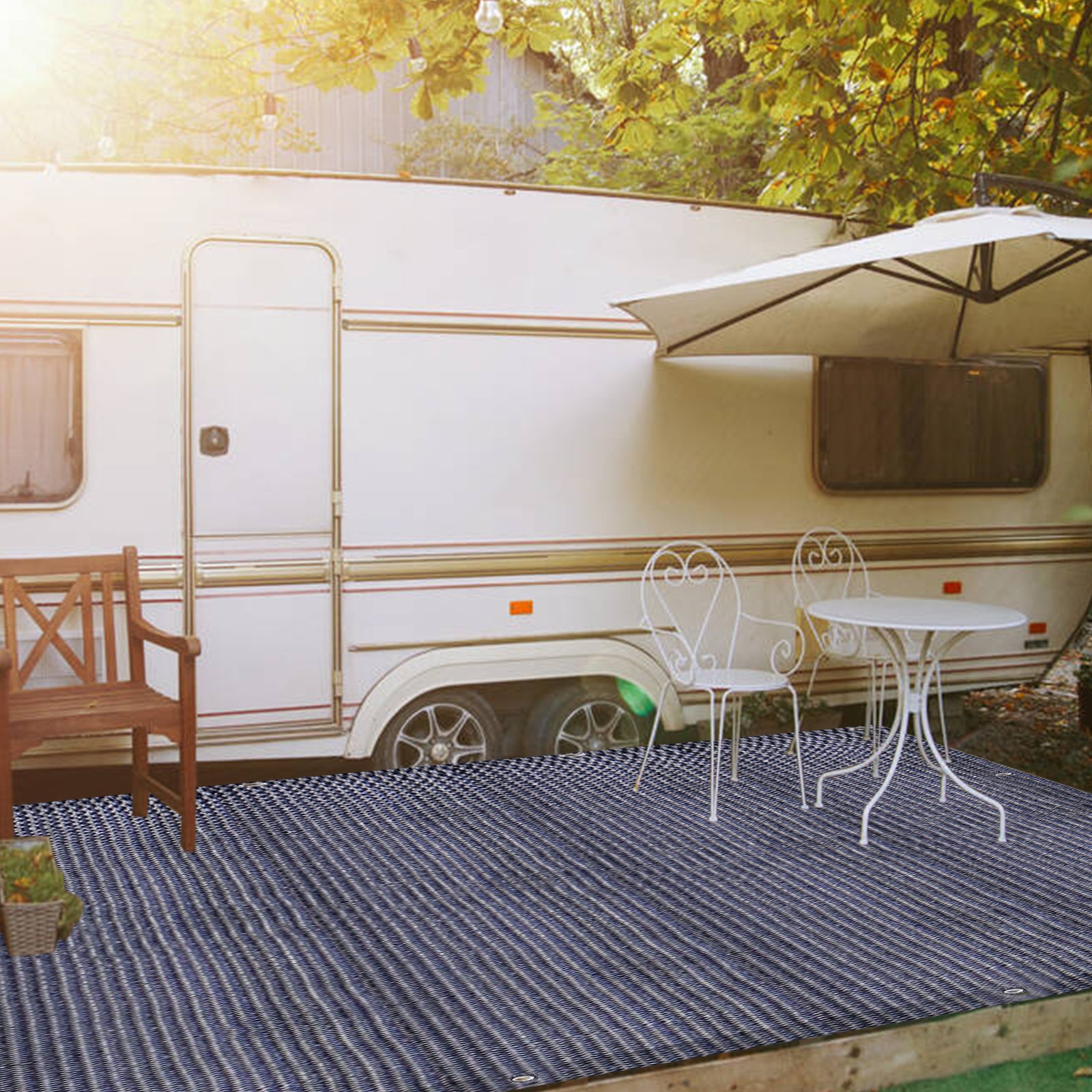 Lospitch Vorzeltteppich für Camping Wohnwagen und Outdoor