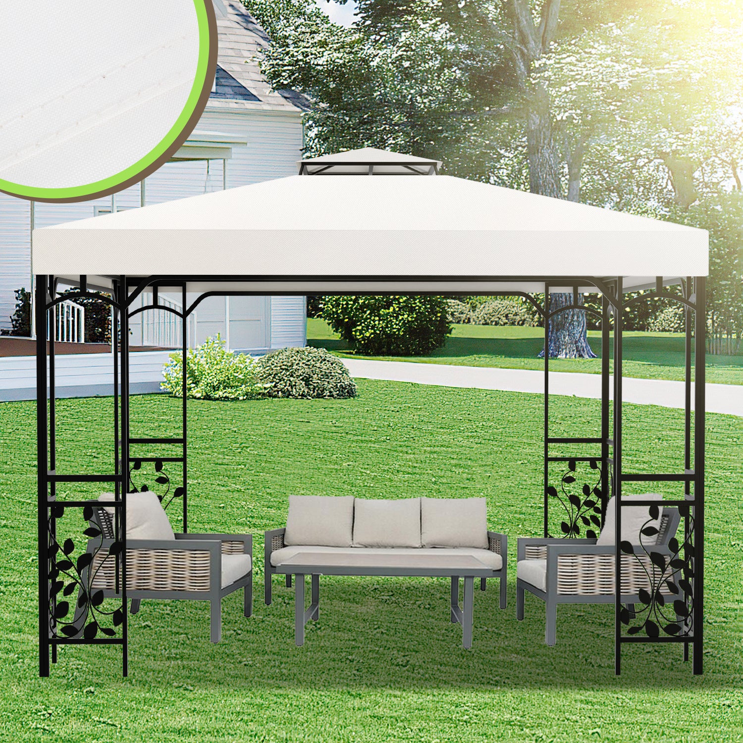 Lospitch Ersatzdach für Pavillon 3 x 3 m