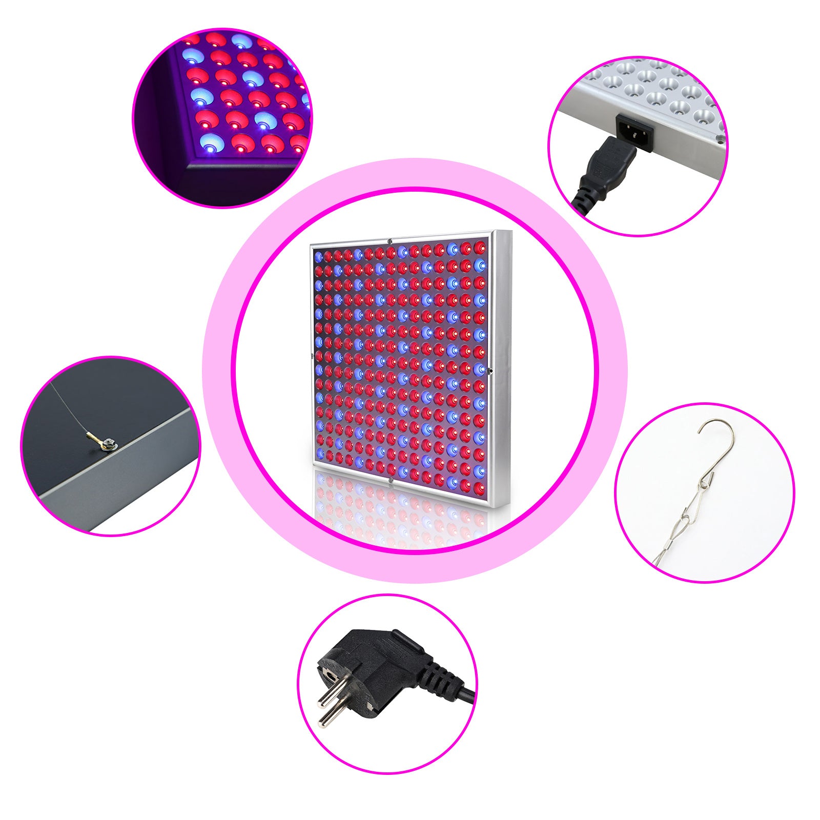 Lospitch LED Pflanzenlampe Vollspektrum für Zimmerpflanzen