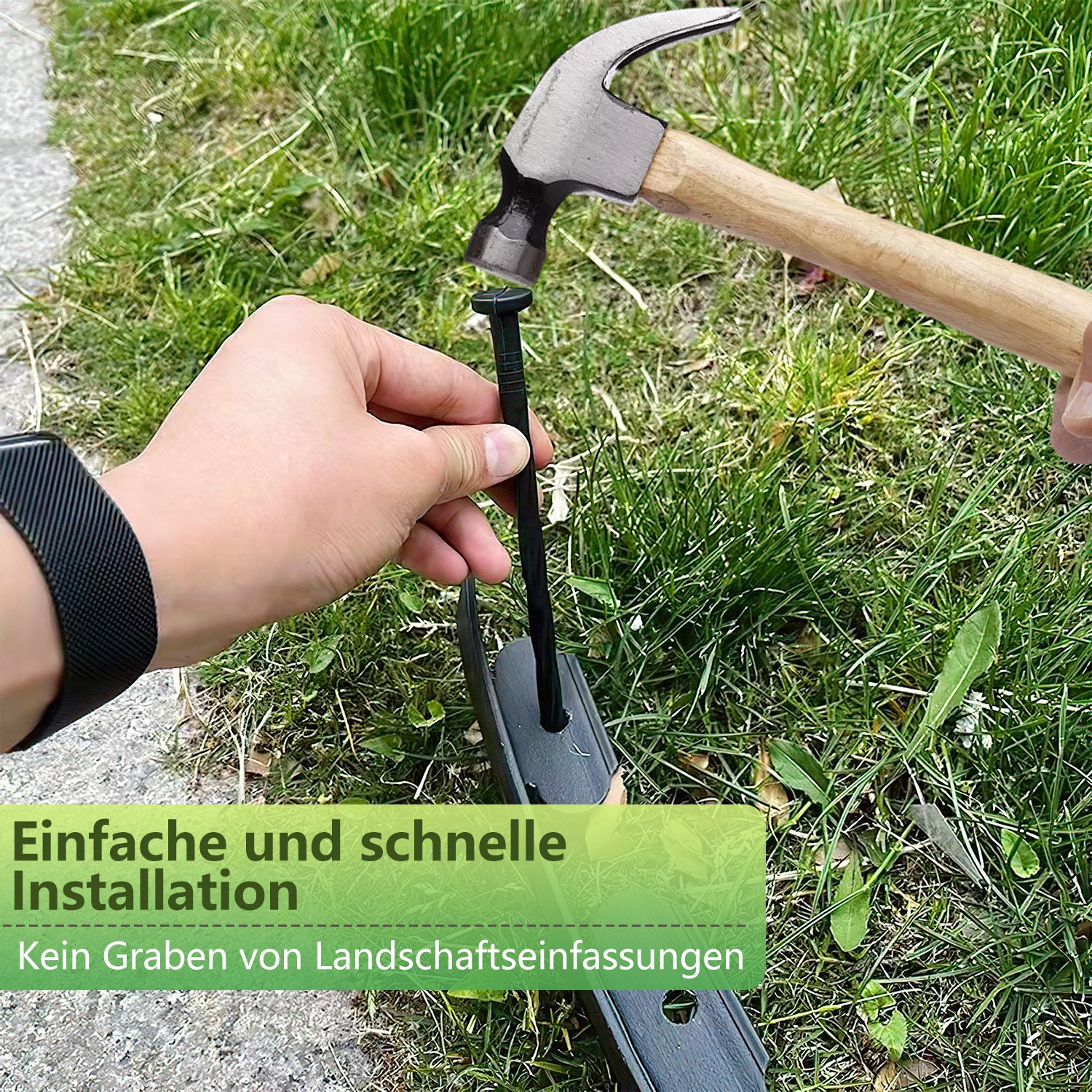Lospitch Flexible PVC Rasenkante für Garten und Beet