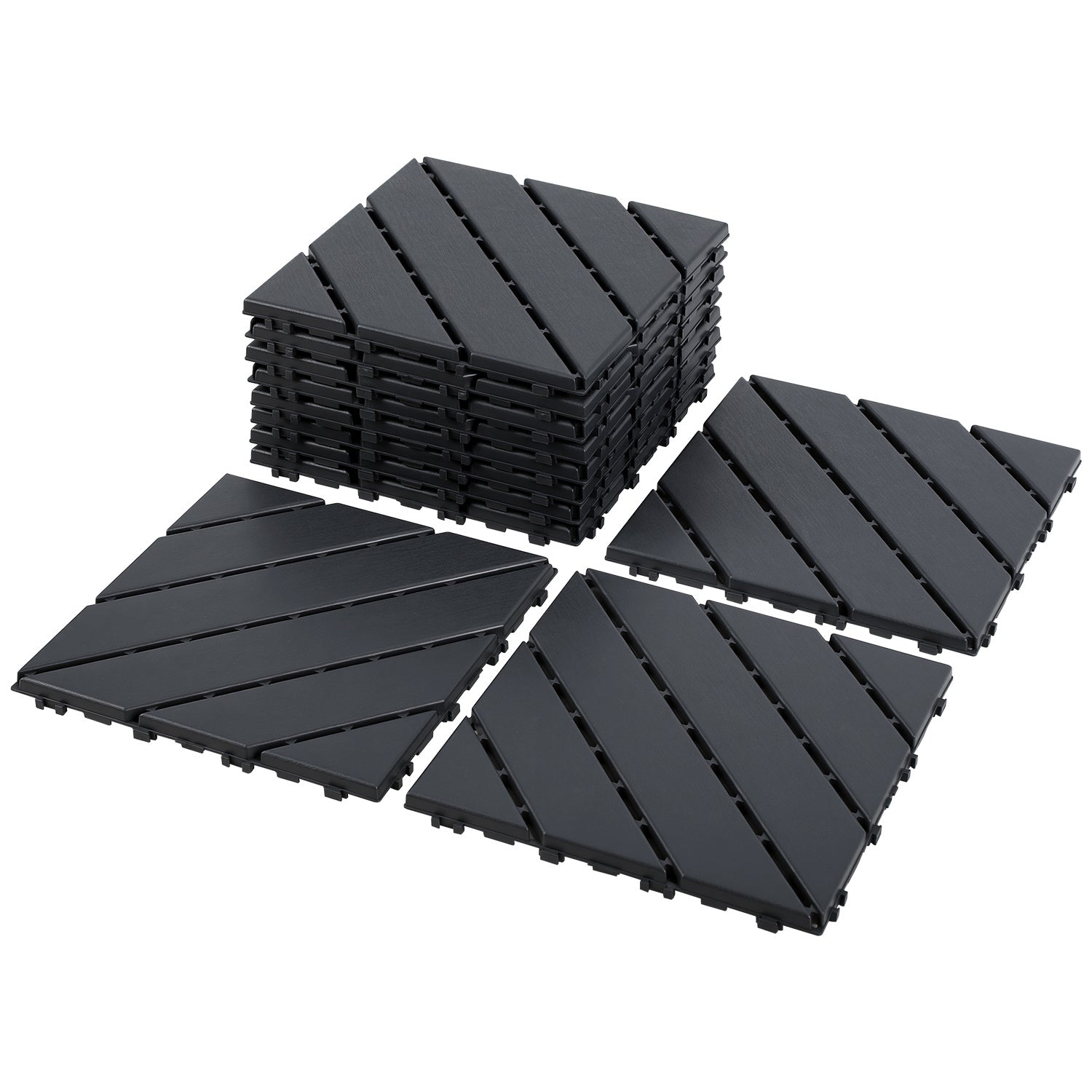 Lospitch PP Terrassenfliesen 30 × 30 cm