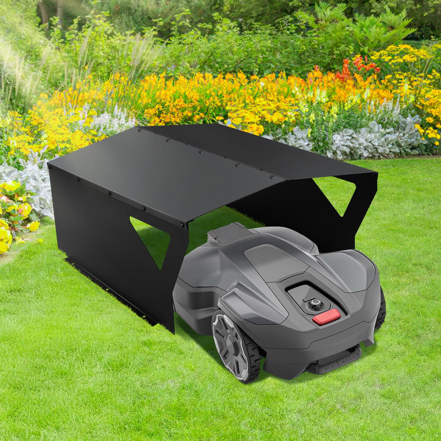 Lospitch Mähroboter Schutzüberdachung 78 x 60 x 34 cm