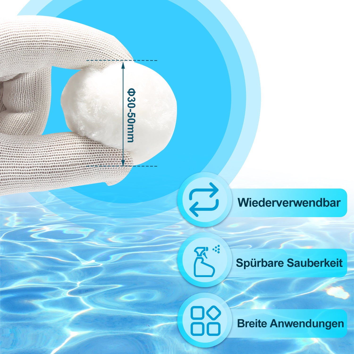 Lospitch Filterbälle für Sandfilteranlagen und Poolfilter