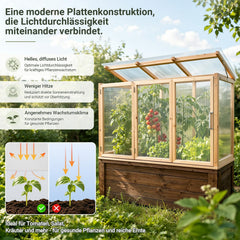 Lospitch Polycarbonat Hohlkammerplatten 60.5 x 121 cm 5 Stück für Gewächshaus und Gartenbau