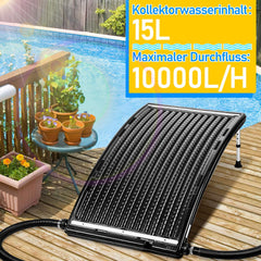Lospitch Sonnenkollektor Poolheizung 113x69x32 cm Ø32-38 mm für Pool
